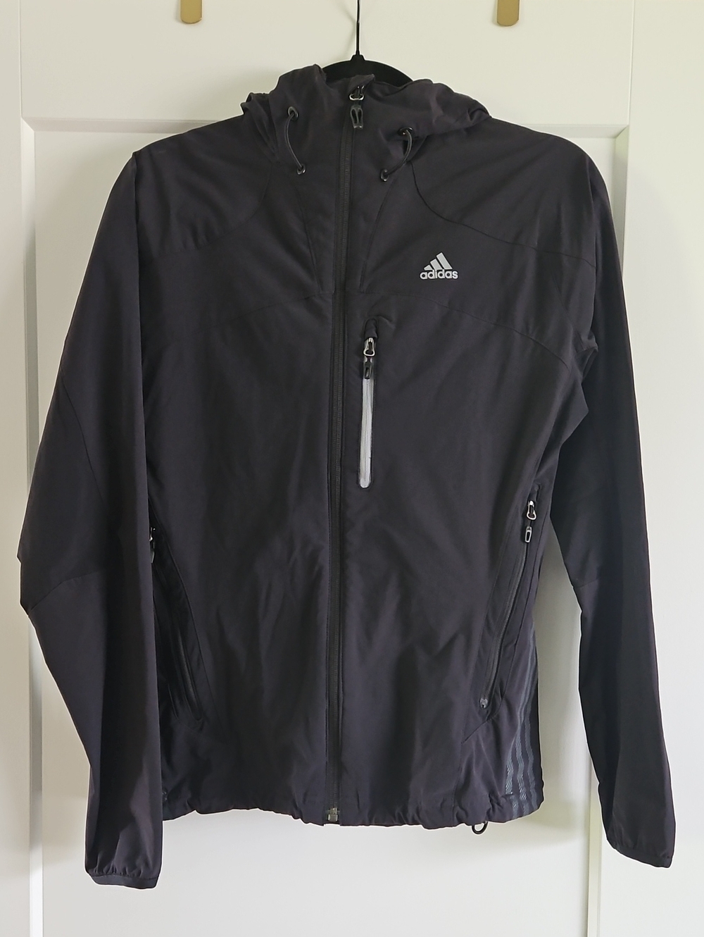 adidas Black Performance Hooded Lightweight Jacket